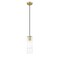 Z-Lite Alton Pendant, 1-Light, 4.75 In.W x 14.25 In.H, Modern Gold/Clear+Frosted 824P-MGLD - alternate 2